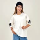 تیشرت باکسی طرح 8 ریتزی کد21137