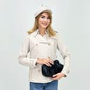بارونی پشت چاکدار کتان زارا ریتزی کد71319