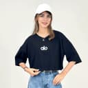 تیشرت کراپ باکسی طرح 6 ریتزی کد21145